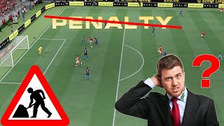 Fifa 22  Penalty bug  Gameplay Issue  How was this penalty not given [upl. by Ecnerat814]