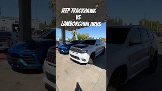 Jeep Trackhawk vs Lamborghini Urus We Will Be Racing These Two Who Do You Think Will Win trackhawk [upl. by Odidnac]