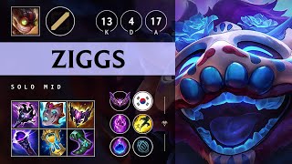 Ziggs Mid vs Akshan Triple Kill Godlike  KR Master Patch 1420 [upl. by Aieken]