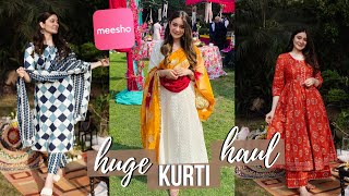 HUGE MEESHO HAUL  Meesho Kurti Haul  Meesho Kurta Sets  Sana Grover [upl. by Okemak]