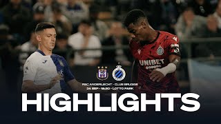 RSC ANDERLECHT  CLUB BRUGGE I HIGHLIGHTS I 2023  2024 [upl. by Wahkuna]