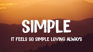 coldbrew Ben Beal  simple Lyrics  it feels so simple loving always [upl. by Llenad]