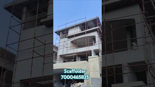 Scaffold dangerous works scaffolding solutions rental service indore scaffolding shorts views [upl. by Atilol]