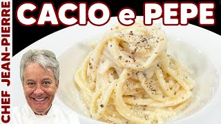 Traditional Cacio e Pepe Recipe  Chef JeanPierre [upl. by Marron]