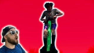 INSANE COMPRESSED AIR POGO STICK CAN GO 10 FEET IN AIR crashing on the vurtego v4 pro [upl. by Yeclek378]