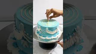 Simple and easy Cake decorations tutorial cakedesign cake shortsfeed ytshorts shorts [upl. by Enirehs]