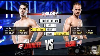 FULL MATCH  Josh Jauncey vs Elvis Gashi GLORY 43 New York [upl. by Anahsohs]