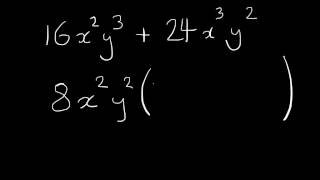 Factorising by taking out common factors [upl. by Flint]