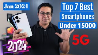 Top 7 Best 5G Phones Under 15000 in Jan 2024 I Best SmartPhone Under 15000 [upl. by Irneh]