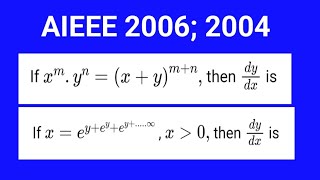 AIEEE 2006 2004 MATHS [upl. by Sennahoj]