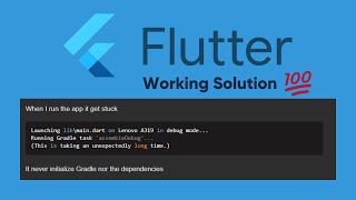 Flutter App stuck at “Running Gradle task assembleDebug SOLUTION [upl. by Rufina]