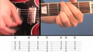 Open Chord Riff 2 easy guitar lesson [upl. by Mail]