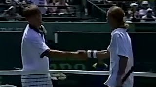 Lleyton Hewitt vs Yevgeny Kafelnikov 2000 Miami R4 Highlights [upl. by Tica]