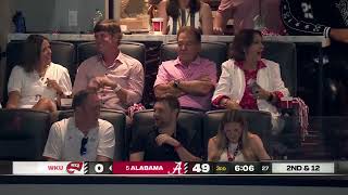 Nick Saban in attendance for Alabamas season opener as a fan 👀  ESPN College Football [upl. by Nedloh]