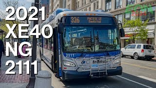 ⁴ᴷ CTtransit Stamford Region On Board 2021 New Flyer XE40 NG on Route 341 42824 [upl. by Mossman]