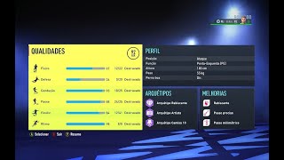 OVERALL MÁXIMO NO LEVEL 25 MODO CARREIRA JOGADOR FIFA 22  PE [upl. by Carter354]