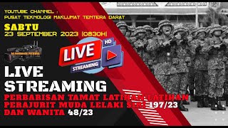 SIARAN LANGSUNG PERBARISAN TAMAT LATIHAN PERAJURIT MUDA LELAKI SIRI 19723 DAN WANITA SIRI 4823 [upl. by Ness]