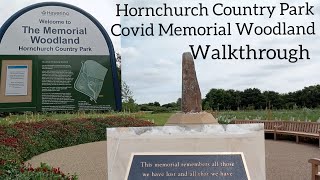 Hornchurch Country park Covid Memorial Woodland Walkthrough [upl. by Darrell]