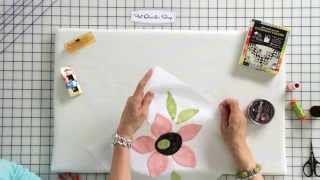 How to Hand Stitch Applique by Jill Finley of Jillily Studio  Fat Quarter Shop [upl. by Aivatnahs]