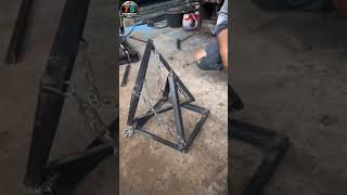 fancy chain stool making welding [upl. by Dressler942]