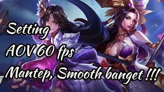 Tutorial Setting AOV 60 fps  Tambah smooth lanjay [upl. by Melton]