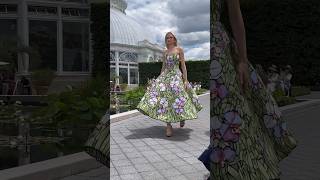 GORGEOUS GARDEN GOWNS fashion oscardelarenta runway [upl. by Nami]