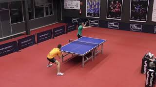 Dorde Borcic  Miguel Angel Vilchez Spanish Table Tennis Superdivision [upl. by Yrallam839]