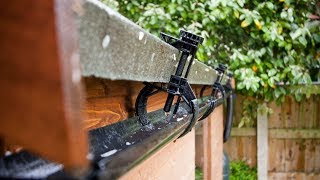 How to fit guttering to a shed  the easy way with Halls Rainsaver Brackets [upl. by Orgel]