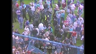 Hillsborough disaster Footage shown to jury during inquest [upl. by Analaf]