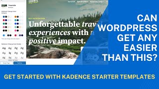 How to Get Started with Kadence Starter Templates on WordPress [upl. by Ozen174]