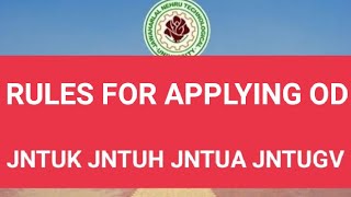 RULES FOR APPLYING ODjntuk jntuajntugv jntuh [upl. by Freytag]