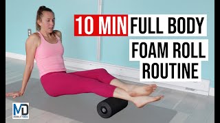 10Minute Full Body Foam Roller Routine for Active Individuals [upl. by Anih606]