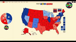 2024 Election Polls Night Map Latest Data in Key States Daily Map Prediction [upl. by Hardman]