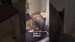 braids hairstyles alopecia stitchbraids naturalhair knotlessbraids How to thin hair care [upl. by Sewel941]