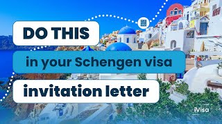 How to write an invitation letter for Schengen visa application schengenvisa [upl. by Ellehcar361]