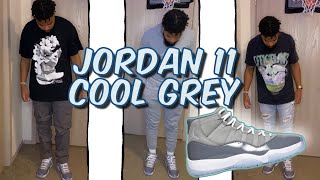 How to Style Jordan 11 COOL GREY 2021 Review  Outfit ideas [upl. by Geis]