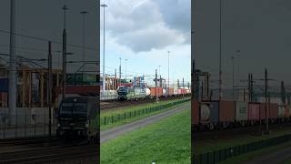 RTB Cargo Vectron met een Containertrein passeert Pernis [upl. by Osnola431]