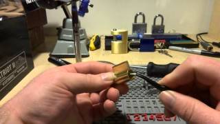 40 Schlage Padlock SPP and gutted [upl. by Hedges]