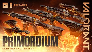 BE THEIR BANE  Primordium Skin Reveal Trailer  VALORANT [upl. by Nawuq691]