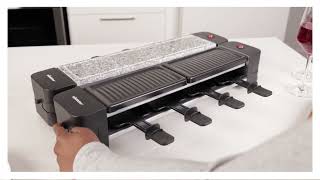 Lugano Extendable Hot Stone Grill amp Raclette [upl. by Etessil504]