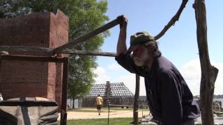 Making caltrops ancient defensive weapons found at Jamestown [upl. by Lleynad]