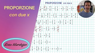 Proporzione con due x [upl. by Oniliuqnart]