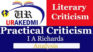 Practical Criticism by I A Richards Analysis [upl. by Inahet]