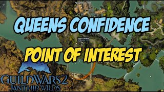 Queens Confidence POI  Queen Bee event  Lowland Shore  Guild Wars 2 Janthir Wilds [upl. by Rabbi]