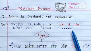 What is Protocol full Explanation  TCPIP HTTP SMTP FTP POP IMAP PPP and UDP Protocols [upl. by Arahahs]