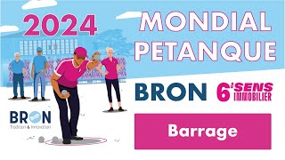 Partie de barrage Mondial de Bron 2024 [upl. by Ahseiym]