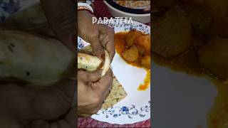 Paratha shorts cooking ❣️😋 [upl. by Yelekreb22]