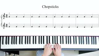 Chopsticks  Easy Piano Songs For Beginners Part 9 [upl. by Aivek]