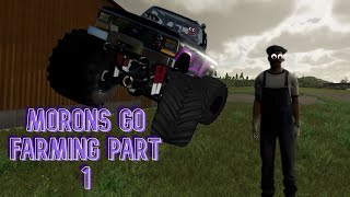 Two morons try farming sim22 50 Mods  Part 1 [upl. by Cayla]