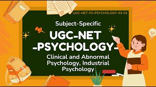 UGC NET Psychology Quiz Clinical Abnormal Psychology amp Industrial Psychology [upl. by Adnawyt467]